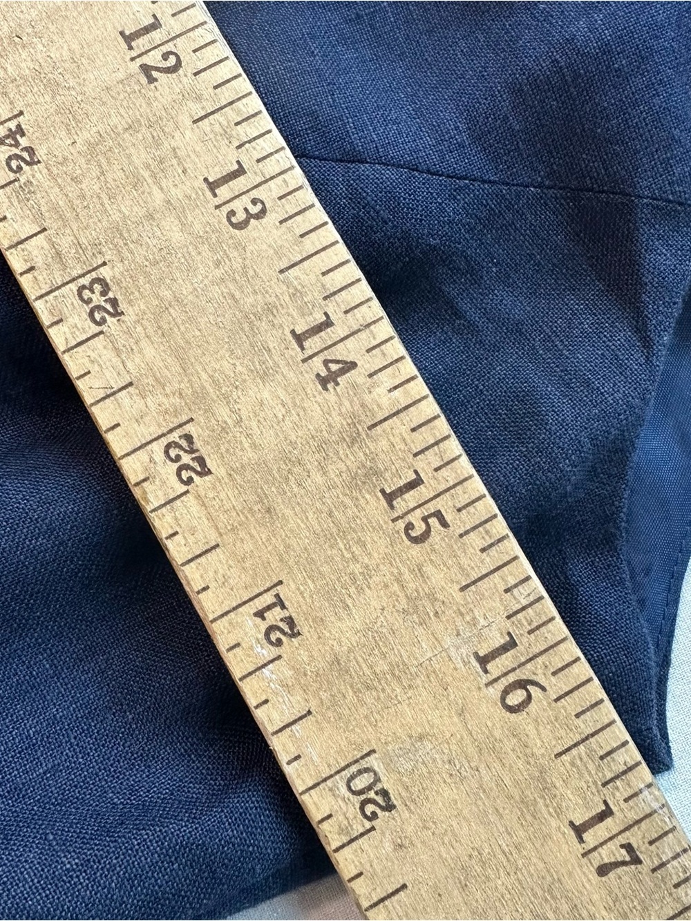 J.Crew 100% Linen Sheath Dress Womens 4 Navy Sleeveless Button Waist Knee Length - Picture 9 of 14